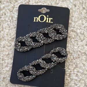 nOir Jewelry Black and Silver Chain Link Hair Accessories